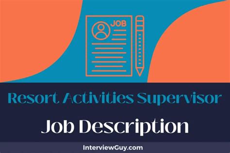 Activities Supervisor