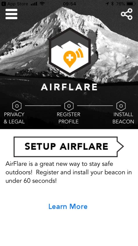 AirFlare App Interface