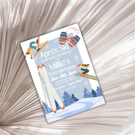 Après-ski party invitation