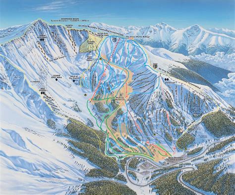 Arapahoe Basin Ski Area Trail Map