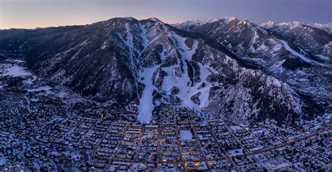 Aspen Mountain at dawn