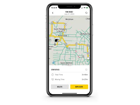BRP GO! App Interface