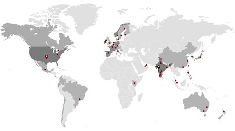BRP Global Presence Map