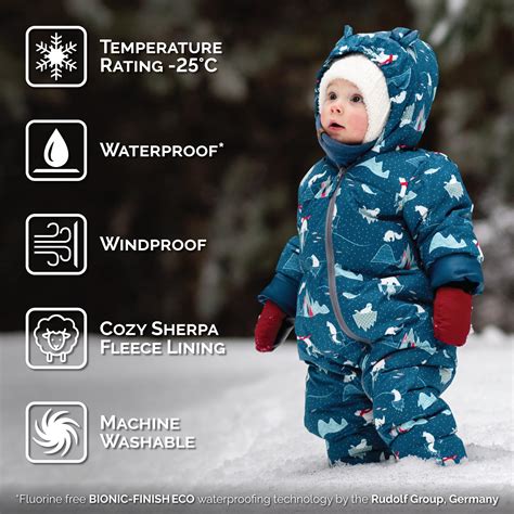Baby in snowsuit