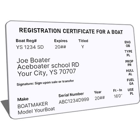 Boat Registration Example
