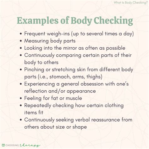 Body checking