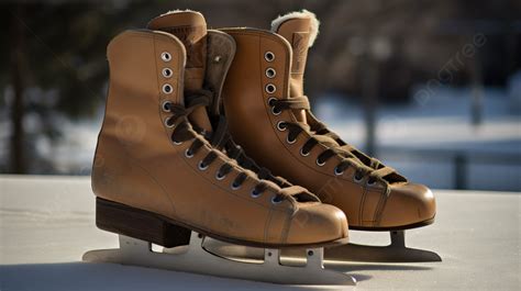 Brown Ice Skates