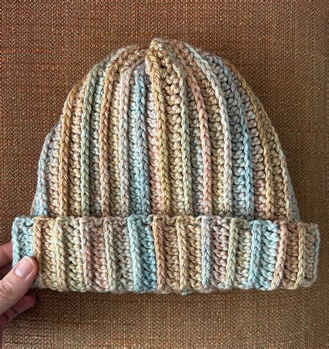 Crochet Ribbed Beanie