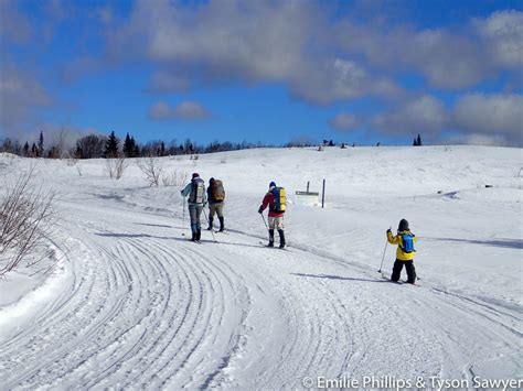 Cross-country skiing in Maine