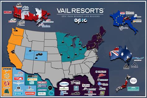Epic Pass Resorts Map
