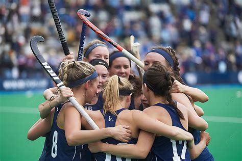 Field Hockey Team in Action
