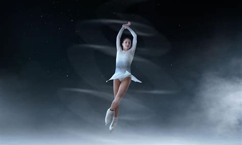 Figure skater performing a spin