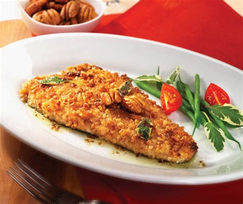 Fresh Trout with Pecan Rice Pilaf