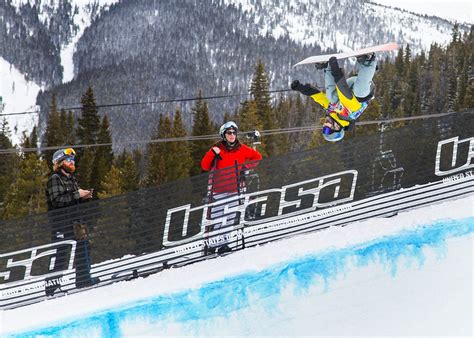 Halfpipe practice session at Copper Mountain