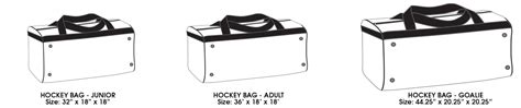 Hockey Bag Sizes