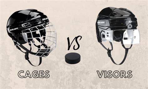 Hockey Cage vs Visor
