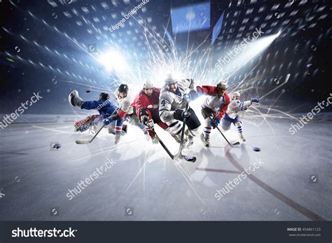 Hockey Player in Action