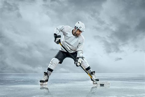 Hockey Player on Ice