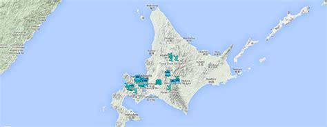 Hokkaido Ski Resorts Map