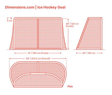 Ice Hockey Goal Dimensions