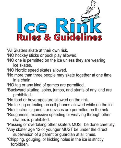 Ice Skating Rules