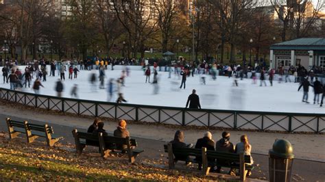 Ice Skating at Frog Pond in Boston Common