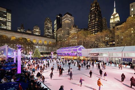 Ice Skating in Bryant Park Winter Village