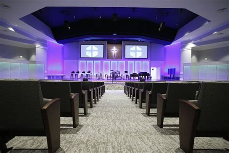 Interior of a modern church