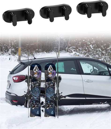 Magnetic Ski Rack on Car