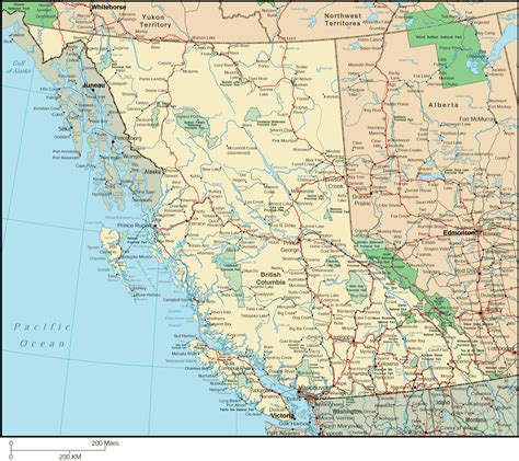 Map of British Columbia
