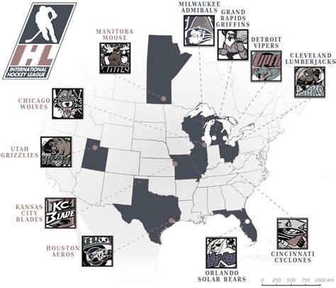 Map of IHL Teams