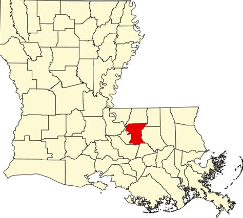 Map of Louisiana highlighting East Baton Rouge Parish