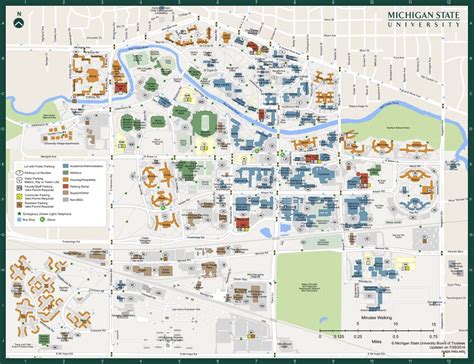 Map of Michigan State University area