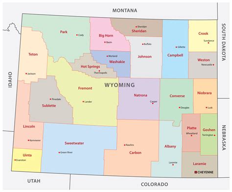 Map of Wyoming