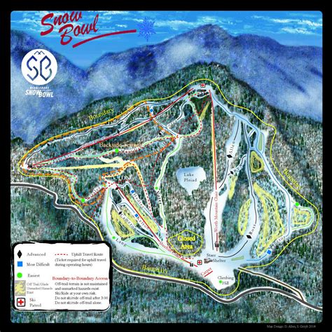 Middlebury College Snow Bowl Trail Map