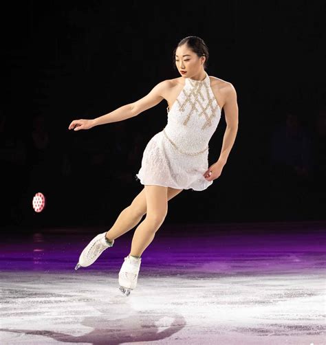 Mirai Nagasu with Ice Skate Earrings