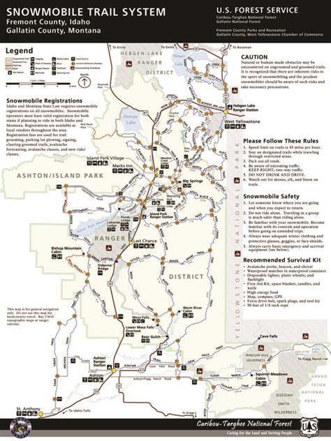 Montana Snowmobile Trails Map