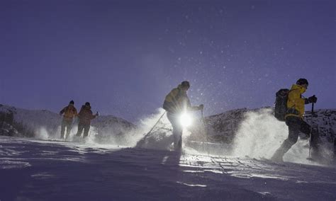 Moonlight Snowshoeing