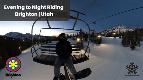 Night Riding at Brighton Ski Resort