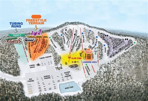Nordic Mountain Ski Map