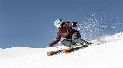 Plus-size skier in appropriate gear