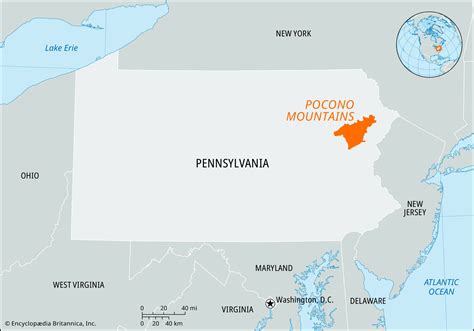 Poconos Region Map