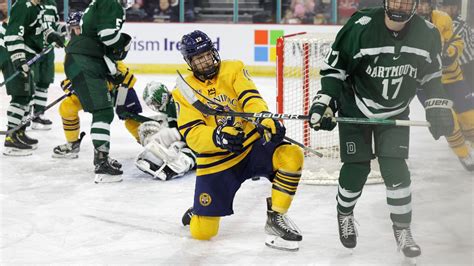 Quinnipiac Bobcats men's ice hockey team battles Dartmouth College