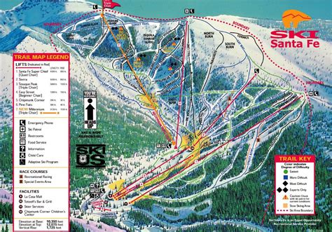 Ski Santa Fe Trail Map