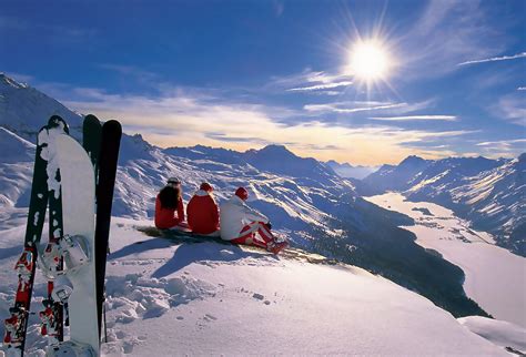 Skiing in winter