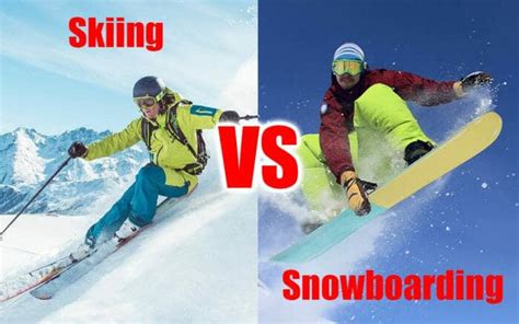 Skiing vs Snowboarding