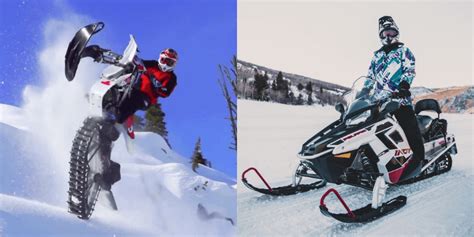 Snow Bike vs Snowmobile