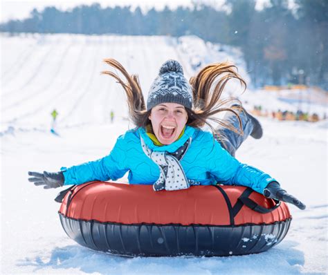 Snow Tubing at a Resort