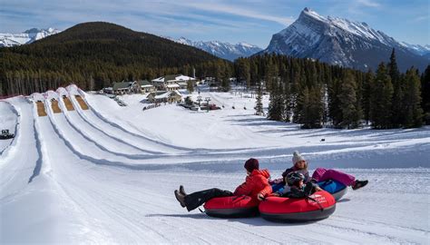 Snow tubing Mt. Norquay