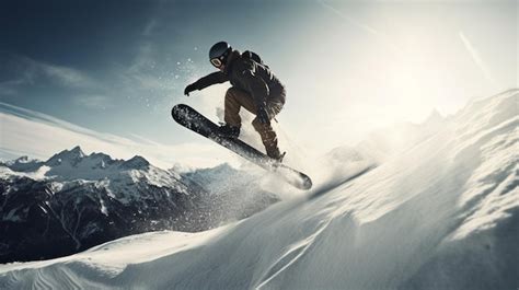 Snowboarder Jumping